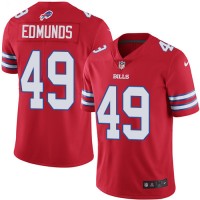 Nike Buffalo Bills #49 Tremaine Edmunds Red Youth Stitched NFL Limited Rush Jersey