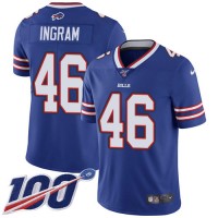 Nike Buffalo Bills #46 Ja'Marcus Ingram Royal Blue Team Color Youth Stitched NFL 100th Season Vapor Limited Jersey