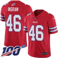Nike Buffalo Bills #46 Ja'Marcus Ingram Red Youth Stitched NFL Limited Rush 100th Season Jersey