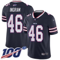 Nike Buffalo Bills #46 Ja'Marcus Ingram Navy Youth Stitched NFL Limited Inverted Legend 100th Season Jersey