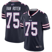 Nike Buffalo Bills #75 Greg Van Roten Navy Youth Stitched NFL Limited Inverted Legend Jersey