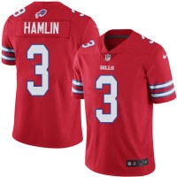 Nike Buffalo Bills #3 Damar Hamlin Red Youth Stitched NFL Limited Rush Jersey