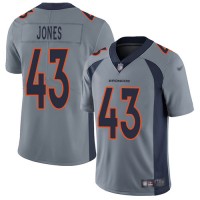 Nike Denver Broncos #43 Joe Jones Gray Youth Stitched NFL Limited Inverted Legend Jersey