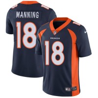 Nike Denver Broncos #18 Peyton Manning Blue Alternate Youth Stitched NFL Vapor Untouchable Limited Jersey