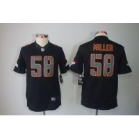 Nike Denver Broncos #58 Von Miller Black Impact Youth Stitched NFL Limited Jersey