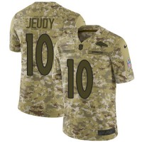 Nike Denver Broncos #10 Jerry Jeudy Camo Youth Stitched NFL Limited 2018 Salute To Service Jersey