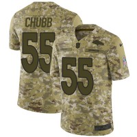 Nike Denver Broncos #55 Bradley Chubb Camo Youth Stitched NFL Limited 2018 Salute to Service Jersey