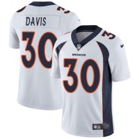 Nike Denver Broncos #30 Terrell Davis White Youth Stitched NFL Vapor Untouchable Limited Jersey