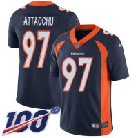 Nike Denver Broncos #97 Jeremiah Attaochu Navy Blue Alternate Youth Stitched NFL 100th Season Vapor Untouchable Limited Jersey