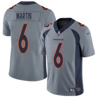 Nike Denver Broncos #6 Sam Martin Gray Youth Stitched NFL Limited Inverted Legend Jersey