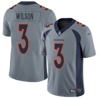 Nike Denver Broncos #3 Russell Wilson Gray Youth Stitched NFL Limited Inverted Legend Jersey