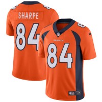 Nike Denver Broncos #84 Shannon Sharpe Orange Team Color Youth Stitched NFL Vapor Untouchable Limited Jersey