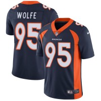 Nike Denver Broncos #95 Derek Wolfe Blue Alternate Youth Stitched NFL Vapor Untouchable Limited Jersey
