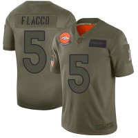 Nike Denver Broncos #5 Joe Flacco Camo Youth Stitched NFL Limited 2019 Salute to Service Jersey