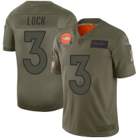Nike Denver Broncos #3 Drew Lock Camo Youth Stitched NFL Limited 2019 Salute to Service Jersey