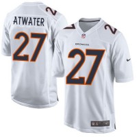 Nike Denver Broncos #27 Steve Atwater White Youth Stitched NFL Game Event Jersey