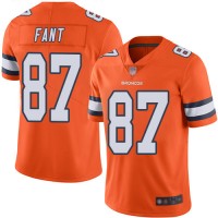 Nike Denver Broncos #87 Noah Fant Orange Youth Stitched NFL Limited Rush Jersey