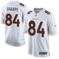 Nike Denver Broncos #84 Shannon Sharpe White Youth Stitched NFL Game Event Jersey