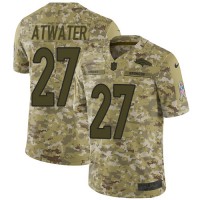 Nike Denver Broncos #27 Steve Atwater Camo Youth Stitched NFL Limited 2018 Salute to Service Jersey