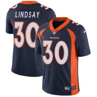 Nike Denver Broncos #30 Phillip Lindsay Blue Alternate Youth Stitched NFL Vapor Untouchable Limited Jersey