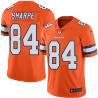 Nike Denver Broncos #84 Shannon Sharpe Orange Youth Stitched NFL Limited Rush Jersey