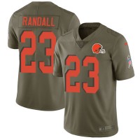 Nike Cleveland Browns #23 Damarious Randall Olive Youth Stitched NFL Limited 2017 Salute to Service Jersey