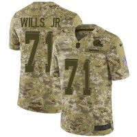 Nike Cleveland Browns #71 Jedrick Wills JR Camo Youth Stitched NFL Limited 2018 Salute To Service Jersey