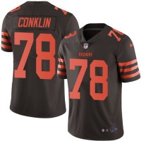 Nike Cleveland Browns #78 Jack Conklin Brown Youth Stitched NFL Limited Rush Jersey
