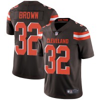 Nike Cleveland Browns #32 Jim Brown Brown Team Color Youth Stitched NFL Vapor Untouchable Limited Jersey