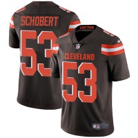 Nike Cleveland Browns #53 Joe Schobert Brown Team Color Youth Stitched NFL Vapor Untouchable Limited Jersey