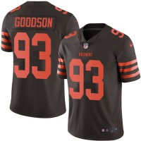 Nike Cleveland Browns #93 B.J. Goodson Brown Youth Stitched NFL Limited Rush Jersey