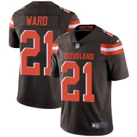 Nike Cleveland Browns #21 Denzel Ward Brown Team Color Youth Stitched NFL Vapor Untouchable Limited Jersey