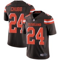 Nike Cleveland Browns #24 Nick Chubb Brown Team Color Youth Stitched NFL Vapor Untouchable Limited Jersey
