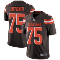 Nike Cleveland Browns #75 Joel Bitonio Brown Team Color Youth Stitched NFL Vapor Untouchable Limited Jersey