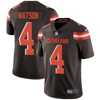 Nike Cleveland Browns #4 Deshaun Watson Brown Team Color Youth Stitched NFL Vapor Untouchable Limited Jersey
