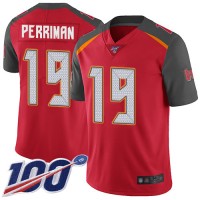 Nike Tampa Bay Buccaneers #19 Breshad Perriman Red Team Color Youth Stitched NFL 100th Season Vapor Limited Jersey