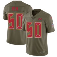 Nike Tampa Bay Buccaneers #50 Vita Vea Olive Youth Stitched NFL Limited 2017 Salute to Service Jersey
