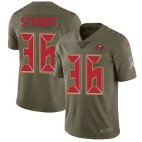 Nike Tampa Bay Buccaneers #36 M.J. Stewart Olive Youth Stitched NFL Limited 2017 Salute To Service Jersey