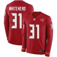 Nike Tampa Bay Buccaneers #31 Jordan Whitehead Red Team Color Youth Stitched NFL Limited Therma Long Sleeve Jersey