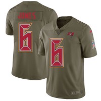 Nike Tampa Bay Buccaneers #6 Julio Jones Olive Youth Stitched NFL Limited 2017 Salute To Service Jersey