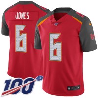 Nike Tampa Bay Buccaneers #6 Julio Jones Red Team Color Youth Stitched NFL 100th Season Vapor Untouchable Limited Jersey