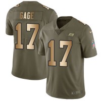Nike Tampa Bay Buccaneers #17 Russell Gage Olive/Gold Youth Stitched NFL Limited 2017 Salute To Service Jersey