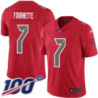 Nike Tampa Bay Buccaneers #7 Leonard Fournette Red Youth Stitched NFL Limited Rush 100th Season Jersey