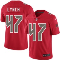 Nike Tampa Bay Buccaneers #47 John Lynch Red Youth Stitched NFL Limited Rush Jersey