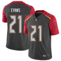 Nike Tampa Bay Buccaneers #21 Justin Evans Gray Youth Stitched NFL Limited Inverted Legend Jersey