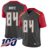 Nike Tampa Bay Buccaneers #84 Cameron Brate Gray Youth Stitched NFL Limited Inverted Legend 100th Season Jersey