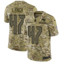 Nike Tampa Bay Buccaneers #47 John Lynch Camo Youth Stitched NFL Limited 2018 Salute to Service Jersey