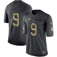 Nike Tampa Bay Buccaneers #9 Matt Gay Black Youth Stitched NFL Limited 2016 Salute to Service Jersey