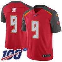 Nike Tampa Bay Buccaneers #9 Matt Gay Red Team Color Youth Stitched NFL 100th Season Vapor Untouchable Limited Jersey