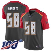 Nike Tampa Bay Buccaneers #58 Shaquil Barrett Gray Youth Stitched NFL Limited Inverted Legend 100th Season Jersey
